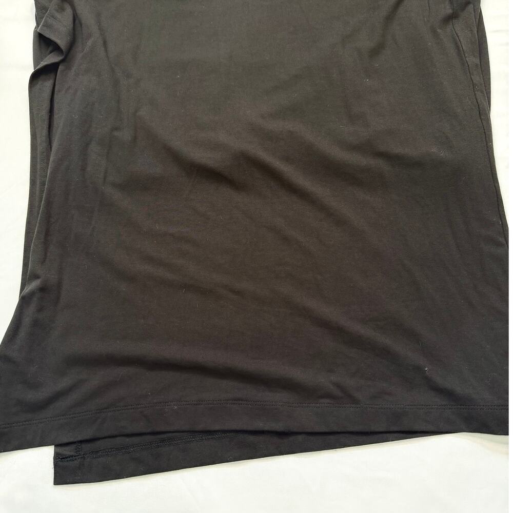 Seafolly One Shoulder Jersey Midi Dress Black Ribbed Minimalist Size XL NWT - Picture 9 of 13